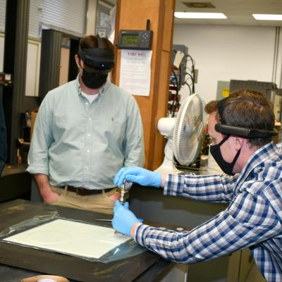 Engineer teaches composite repair