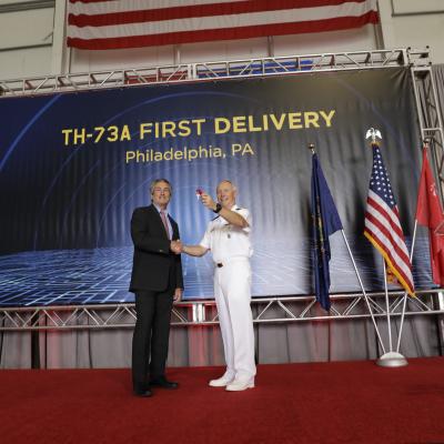 Navy receives first TH-73A helicopter