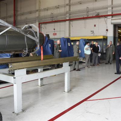 Tour group learns about engine program