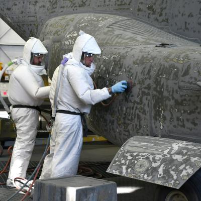 Painters sand paint from V-22 Osprey