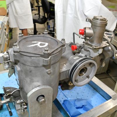 An AV-8B fuel management unit undergoes assembly at Fleet Readiness Center East (FRCE). The AV-8B Weapon Systems Program Office (PMA-257) recently recognized FRCE for its outstanding support of the AV-8B Propulsion Integrated Product Team and the AV-8B Harrier fleet.
