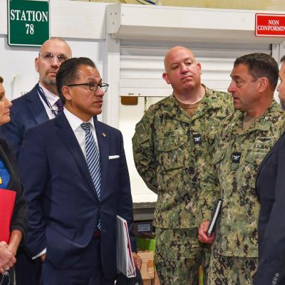FRCE Commanding Officer briefs F-35 Joint Program Office Product Support Management Director