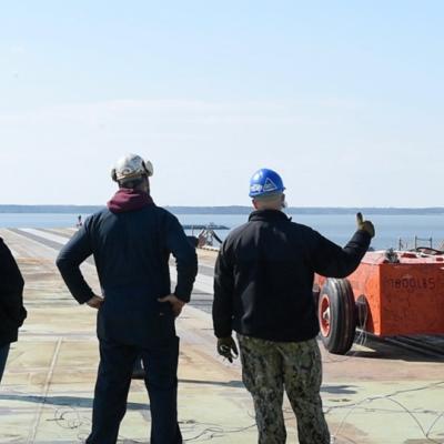U.S. Navy and industry partners worked together to launch the first deadloads from the flight deck of PCU John F. Kennedy (CVN 79) 