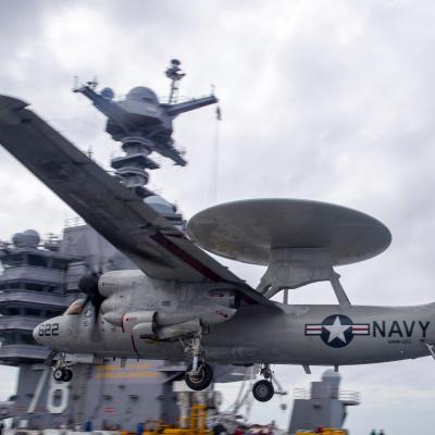 E-2D Advanced Hawkeye lands on USS Gerald R. Ford (CVN 78)