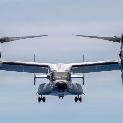 Image of V-22 Osprey landing