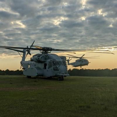CH-53K during pre-IOT&E training