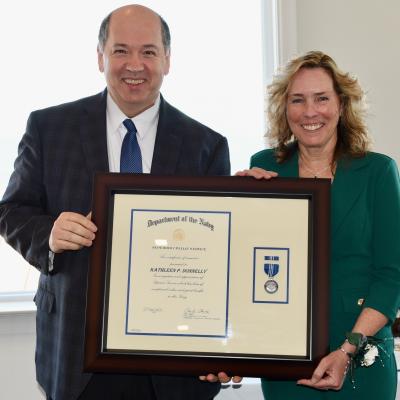 Kathleen Donnelly Receives the Navy Superior Civilian Service Award
