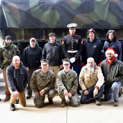 Lakehurst Toys for Tots volunteers group photo