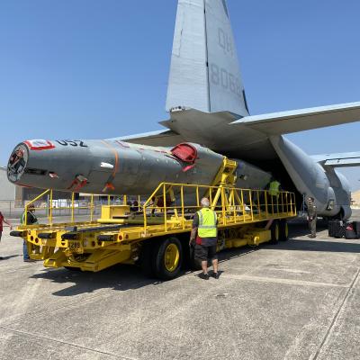 First repatriated Swiss F-5 offload at Cecil Field, Florida