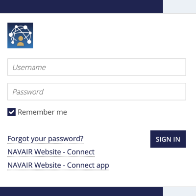 Login page Connect App