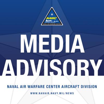 A graphic alerting media of an announcement for NAWCAD
