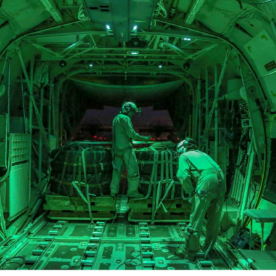 inside aircraft