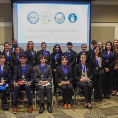 Participants at the New Jersey Southern Junior Science and Humanities Symposium