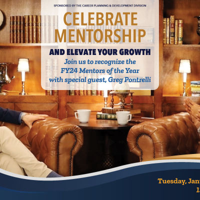 celebrate mentorship and elevate your growth. join us to recognize the fy24 mentors of the year with special guest Greg Pontrelli