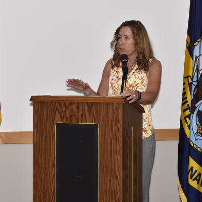Kathleen P. Donnelly speaks to the audience 