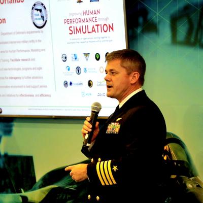 Naval Air Warfare Center Training Systems Division Commanding Officer Capt. Tim James details how the NAWCTSD in Orlando, Florida, is the principal Navy center for research, development, test and evaluation, acquisition and product support of training systems, and provides coordination and training systems support for the Army, Marine Corps and Air Force.