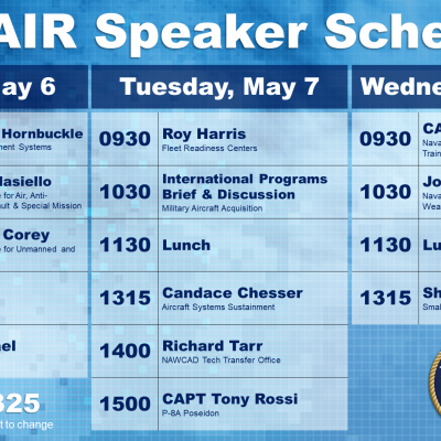 SAS19 NAVAIR booth schedule