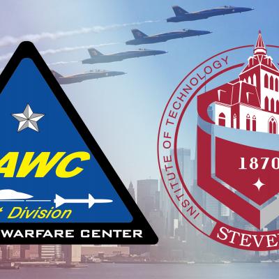 NAWCAD Lakehurst and Stevens Institute of Technology Logos