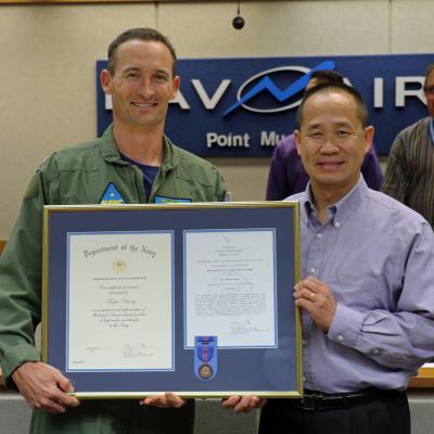 Toufue Chang earns Navy Meritorious Civilian Service Award