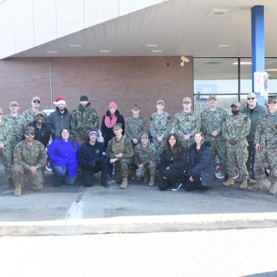 Volunteers and Sailors from Naval Air Warfare System Aircraft Division Lakehurst collected close to 1,000 toys and 60 toys for the annual Toys for Tots drive.