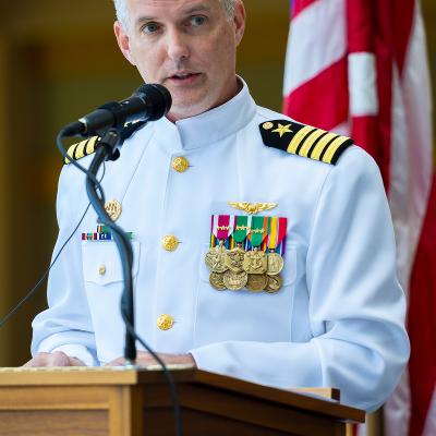 Capt. Lloyd at Change of Command June 2