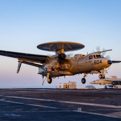 E-2D lands on USS Harry S. Truman (CVN 75)