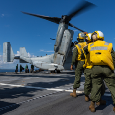 V-22 takeoff