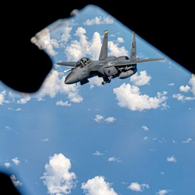 U.S. Air Force F-15 Eagle refueling