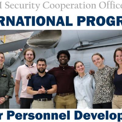 International Programs Junior Personnel Development students pictured
