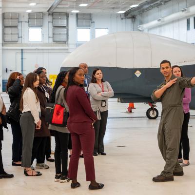 Boys Hope Girls Hope tour Triton and F-35 Fighter Jet Programs