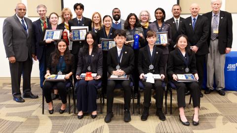 Award winners from the 2024 New Jersey Southern Junior Science and Humanities Symposium