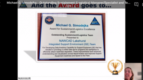 Screenshot of the virtual Simodejka award ceremony