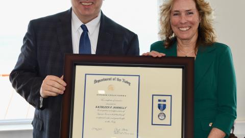 Kathleen Donnelly Receives the Navy Superior Civilian Service Award