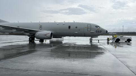 P-8 aircraft on tarmac
