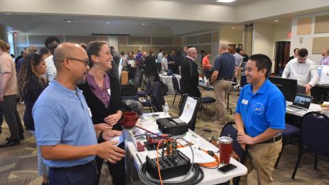 Participants at the NAWCAD Lakehurst Open House Exposition