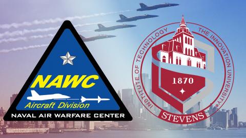 NAWCAD Lakehurst and Stevens Institute of Technology Logos