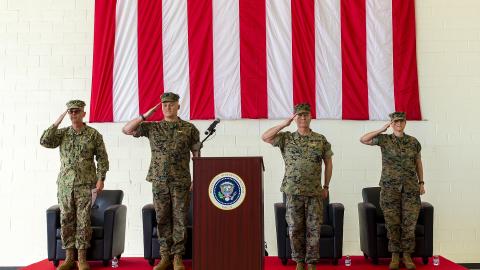 Change of Command Salute May 2022