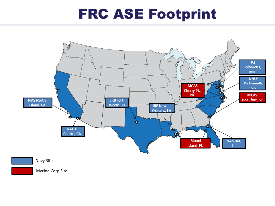 Map of FRC ASE Locations